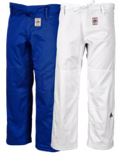 adidas Champion III IJF Judo Trousers Gi Pants White Blue 750g