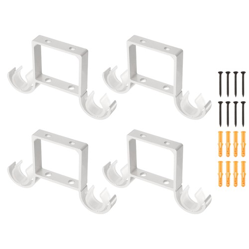 4pcs white ceiling curtain rod - 4pcs,