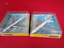 Corgi Lintoy 1325 Douglas DC-10 Swissair and 1310 Boeing 707 Air France Bundle