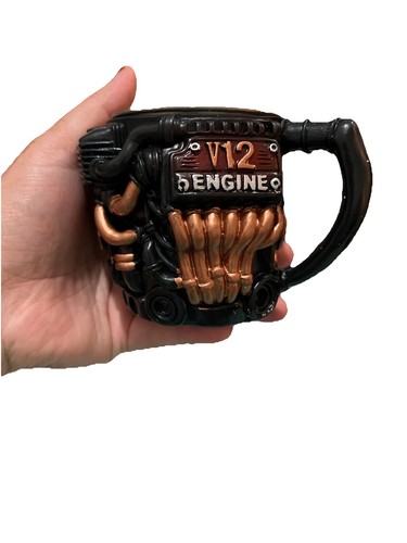 Retro engine coffee mug v12 - retro,