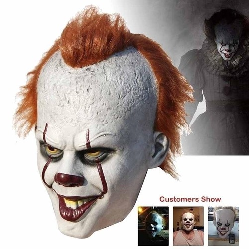 Latex clown mask pennywise - it,