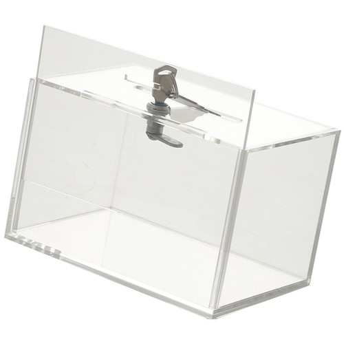 Acrylic clear donation - acrylic,
