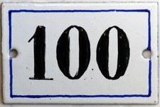 Old black French house number