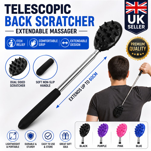 Telescopic back scratcher - back,