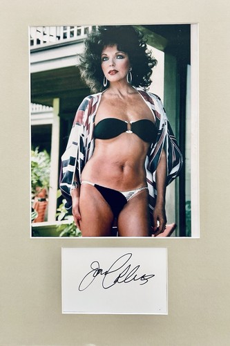 Joan collins hand signed - collins,