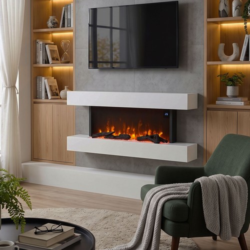Wall mounted electric fire - wall,