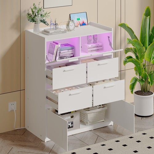 Dresser with led lights - dresser,