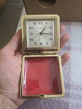 Vintage Coral Travel Alarm Clock Ultra Rare 1970s Working Condition Rare