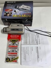 Sony Mic'n Micro voice recorder M-100MC, box, & three unused micro cassettes