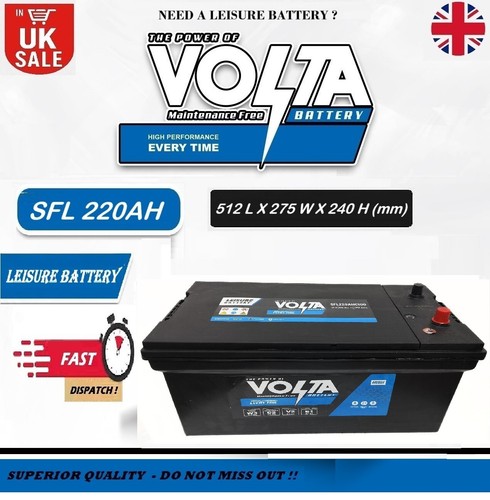 12v 220ah leisure battery sfl - 220ah,