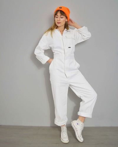 White boilersuit coveralls - boilersuit,