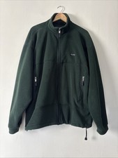Mens Rohan Cardinal Jacket Polartec Green Full Zip Fleece Size L
