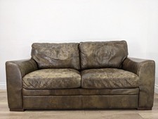 SOFA 2 Seat Leather Brown Tan