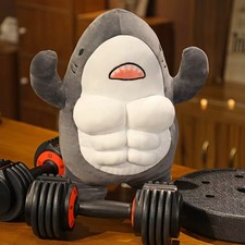 40CM Muscle Shark Plush Doll