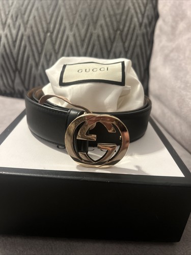 Gucci unisex black leather - unisex,