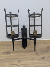 Vintage Sconce Black Double