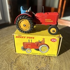 Dinky Toys 300 Massey Harris Tractor With Original Box 
