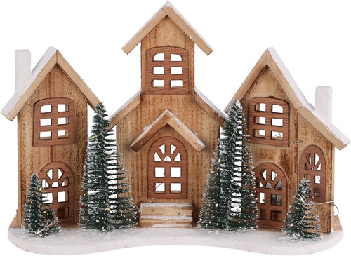 Led wooden christmas - led,
