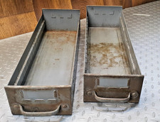 Equipto TWO Vintage Metal Drawer Standard 17" deep  #8540 -Original USA