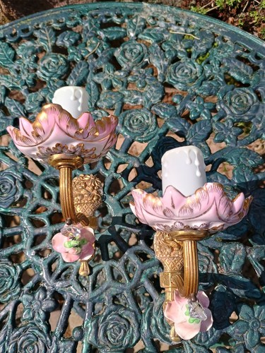 Pretty vintage porcelain - pr.,