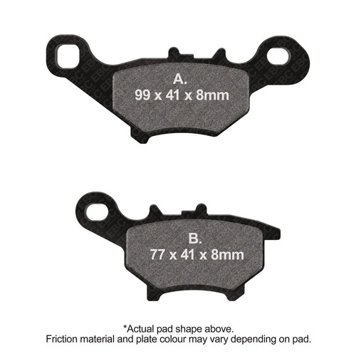 Ebc scooter organic brake pad - ebc,
