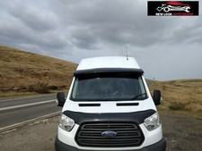 To fit Ford Transit MK8 2014-2024 Black External Sun Visor Solid Acrylic