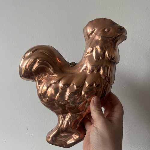 Vintage copper tin - , rooster