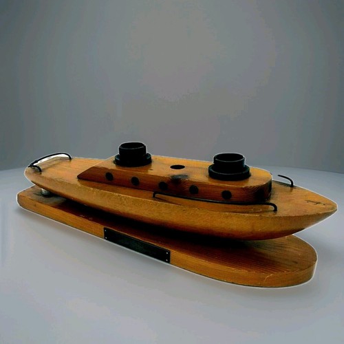 Vintage 1940s wooden boat - vintage,