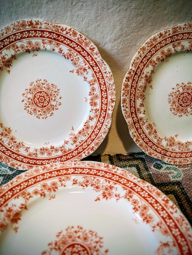 Red floral vintage foley - floral,