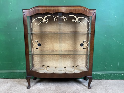 Vintage glass display - vintage, cabinet