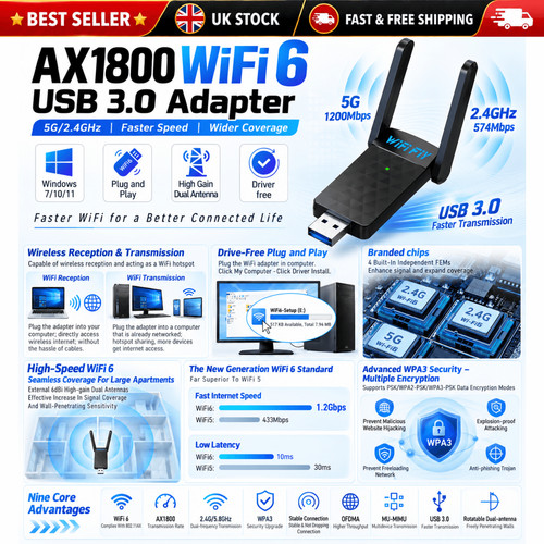 Usb wifi adapter dual band - usb,