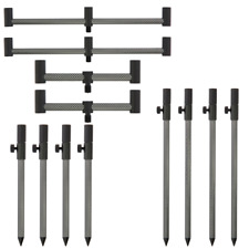 NGT Buzz Bar Bank Sticks Carbon Effect Aluminium BankSticks Set Carp Fishing
