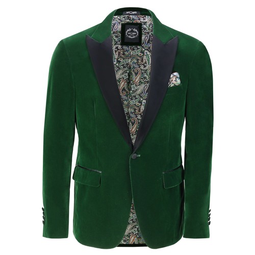 Mens green velvet tux - mens,