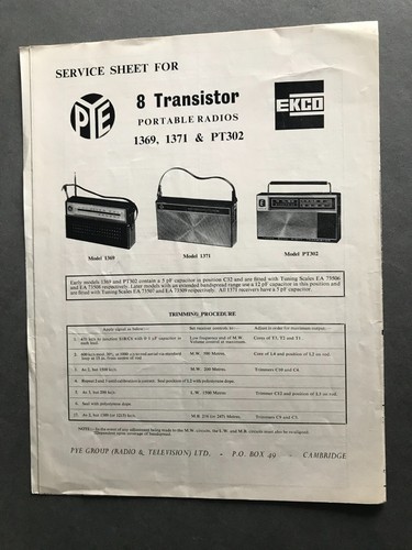 Vintage pye transistor - pye, 8