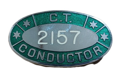 Vintage bus conductor badge - conductor, badge**