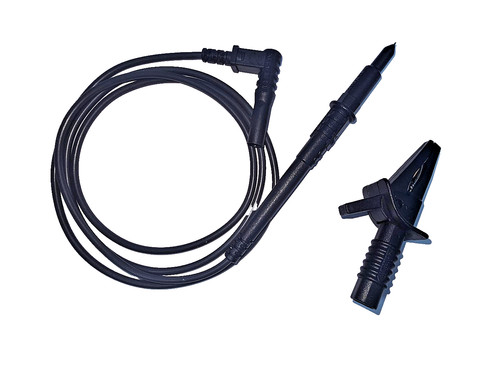 Earth bond test lead with - test, clip