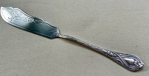 Victorian solid silver fish - victorian,