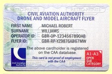 DRONE REGISTERED OPERATOR ID