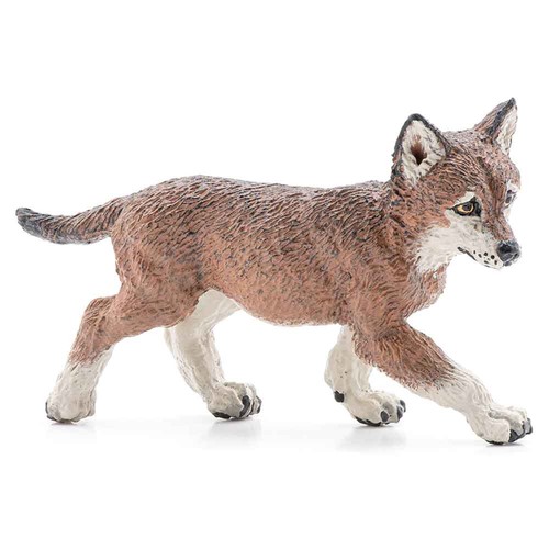 Papo wolf cub figure brown - wolf,