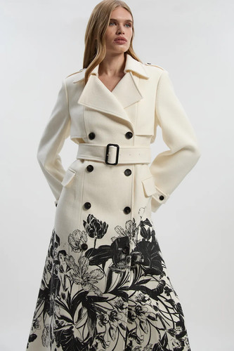 Karen millen wool look - wool, coat
