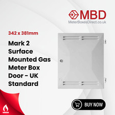 Mark 2 Surface Mounted Gas Meter Box Door - UK Standard (342 x 381mm)