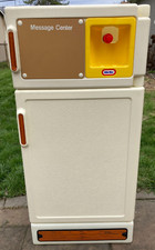 Vintage 1980s Little Tikes Child Size Kitchen Refrigerator, shelves, water disp