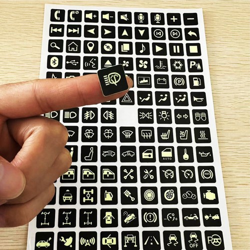 Luminous sticker parts car - 1x,