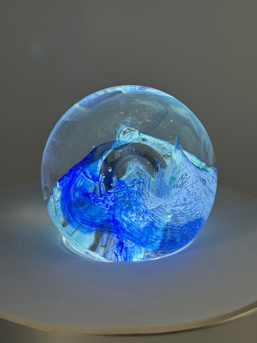 Caithness paperweight moon - paperweight, "moon