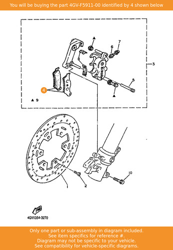 Yamaha pad caliper 2 - pad,,