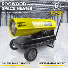 Diesel Heater Kerosene Space 38L 51kW RocwooD 175000 BTU Workshop Garage
