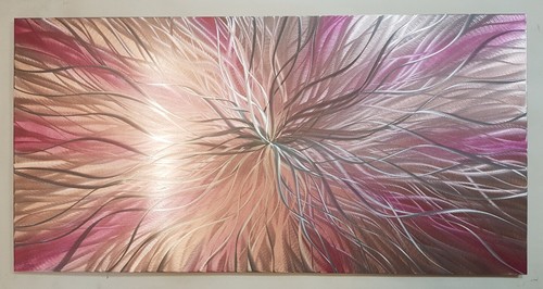 Modern abstract metal wall