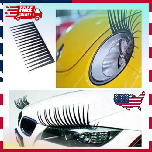 2pcs car headlight - car, eyelashes