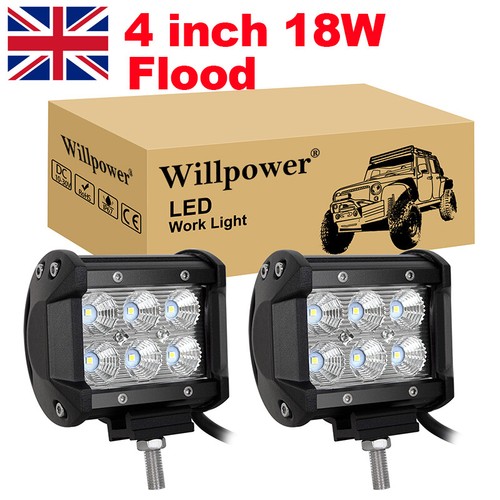 2pcs 18w led - 2pcs, light