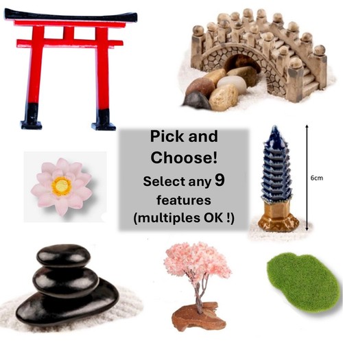 Zen garden features pick - pick, &